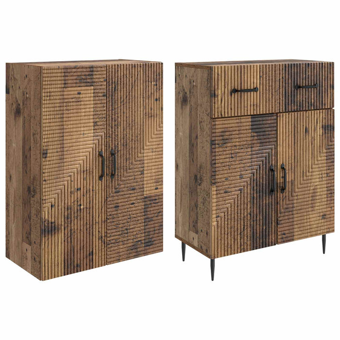 Set de Dulapuri 2 pcs Lemn vechi 66 x 34,5 x 89,5 cm WALTI