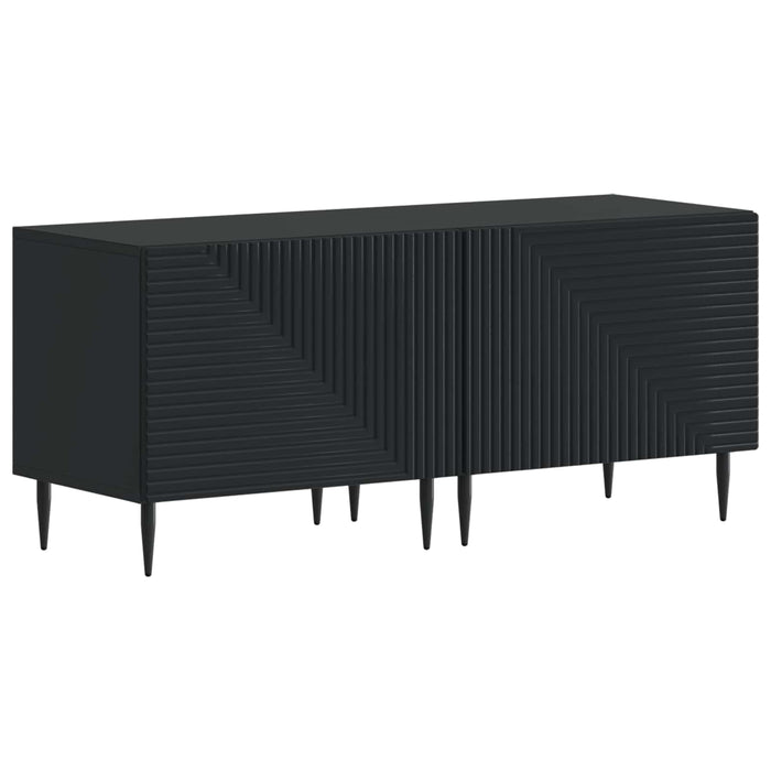Set de 3 piese pentru TV cu LED Negru Lemn prelucrat WALTI