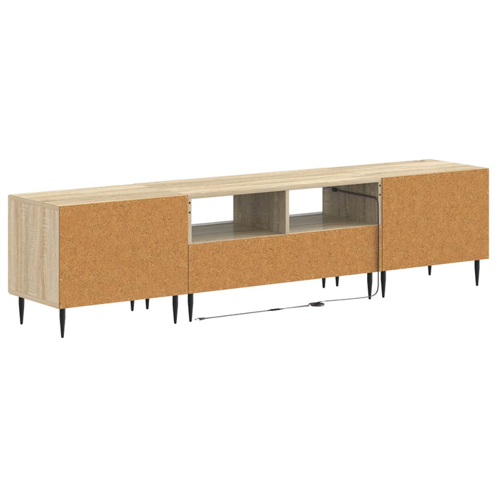 Set de 3 piese pentru TV cu LED Stejar Sonoma Lemn prelucrat WALTI