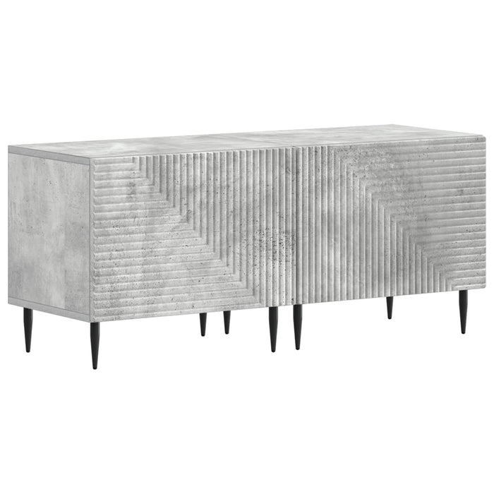 Set de 3 piese pentru TV cu LED Gri Beton Lemn prelucrat WALTI