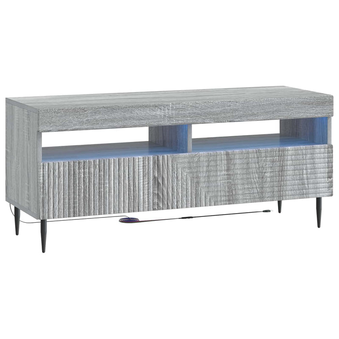 Set de 3 piese pentru TV cu LED Sonoma gri Lemn prelucrat WALTI