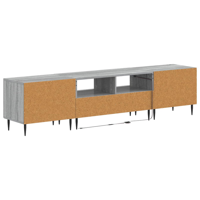 Set de 3 piese pentru TV cu LED Sonoma gri Lemn prelucrat WALTI