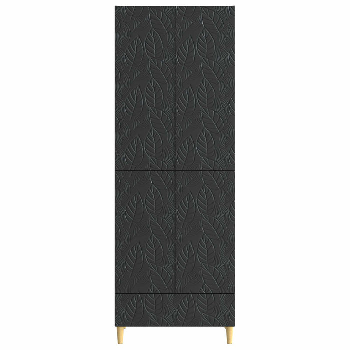Set de Dulapuri 2 pcs Negru Lemn prelucrat WALTI