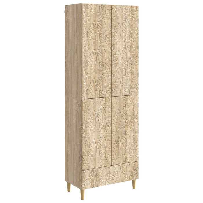 Set de Dulapuri 2 pcs Stejar Sonoma Lemn prelucrat WALTI