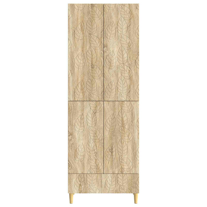 Set de Dulapuri 2 pcs Stejar Sonoma Lemn prelucrat WALTI