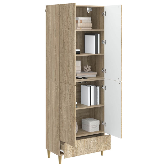 Set de Dulapuri 2 pcs Stejar Sonoma Lemn prelucrat WALTI