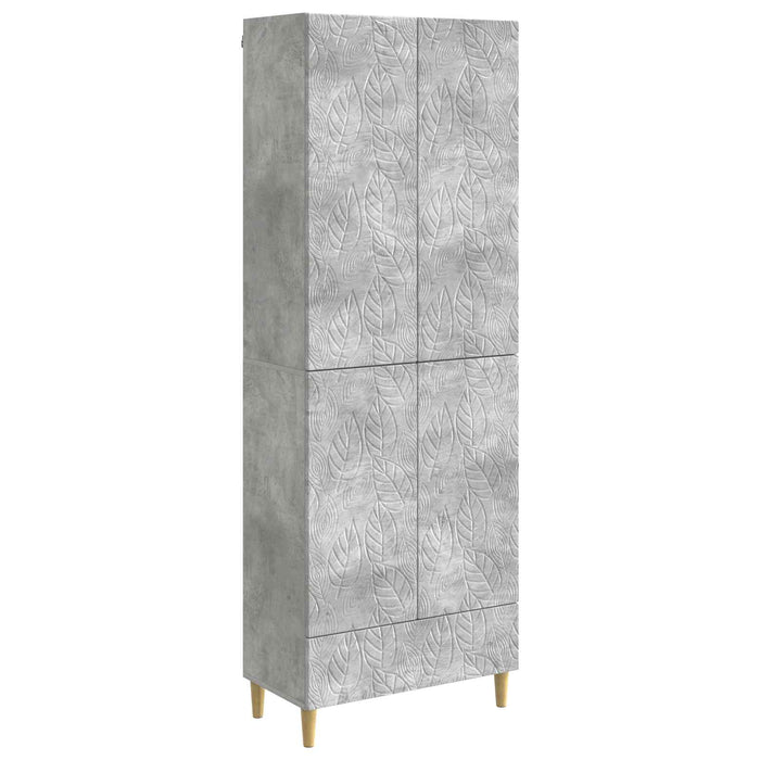 Set de Dulapuri 2 pcs Gri Beton Lemn prelucrat WALTI