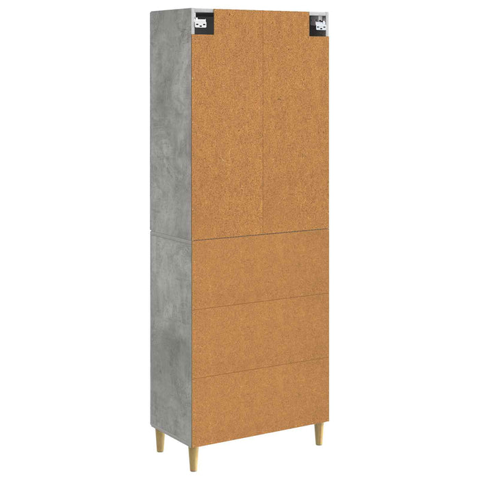Set de Dulapuri 2 pcs Gri Beton Lemn prelucrat WALTI