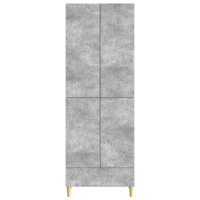 Set de Dulapuri 2 pcs Gri Beton Lemn prelucrat WALTI