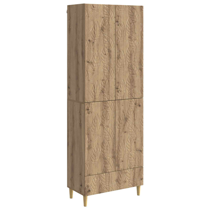 Set de Dulapuri 2 pcs Stejar Artizanal Lemn prelucrat WALTI