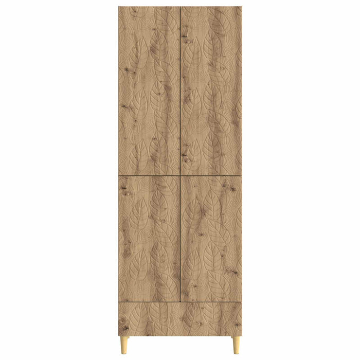 Set de Dulapuri 2 pcs Stejar Artizanal Lemn prelucrat WALTI