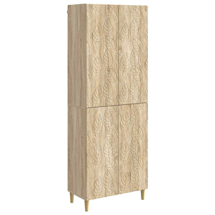 Set de Dulapuri 2 pcs Stejar Sonoma Lemn prelucrat WALTI