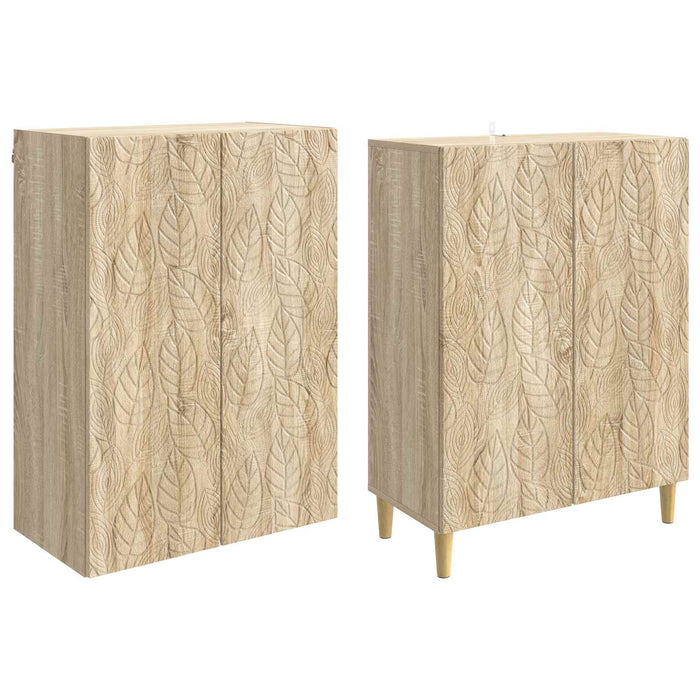 Set de Dulapuri 2 pcs Stejar Sonoma Lemn prelucrat WALTI