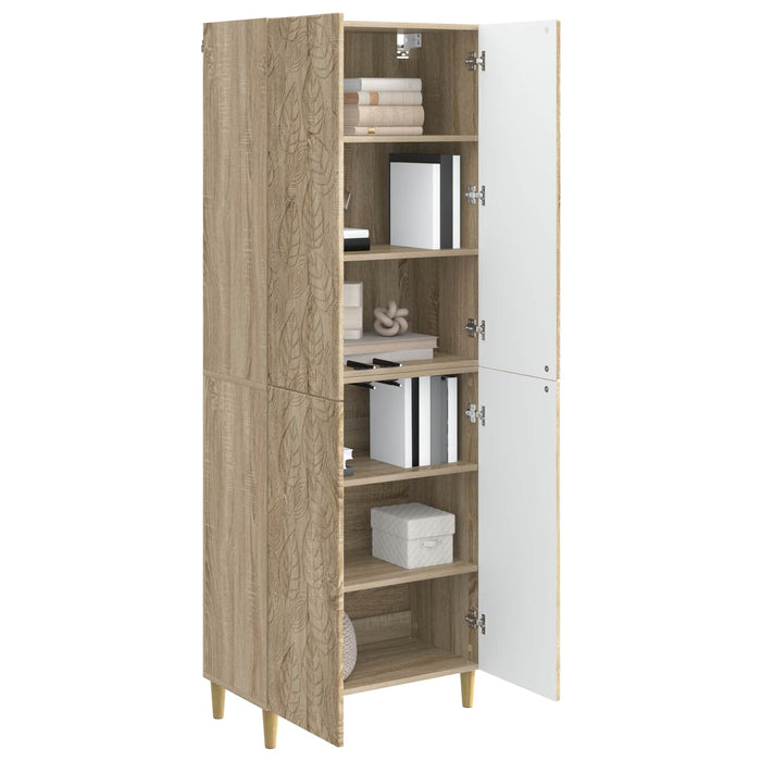 Set de Dulapuri 2 pcs Stejar Sonoma Lemn prelucrat WALTI