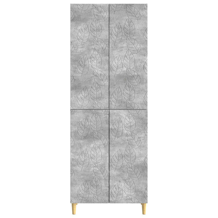 Set de Dulapuri 2 pcs Gri Beton Lemn prelucrat WALTI