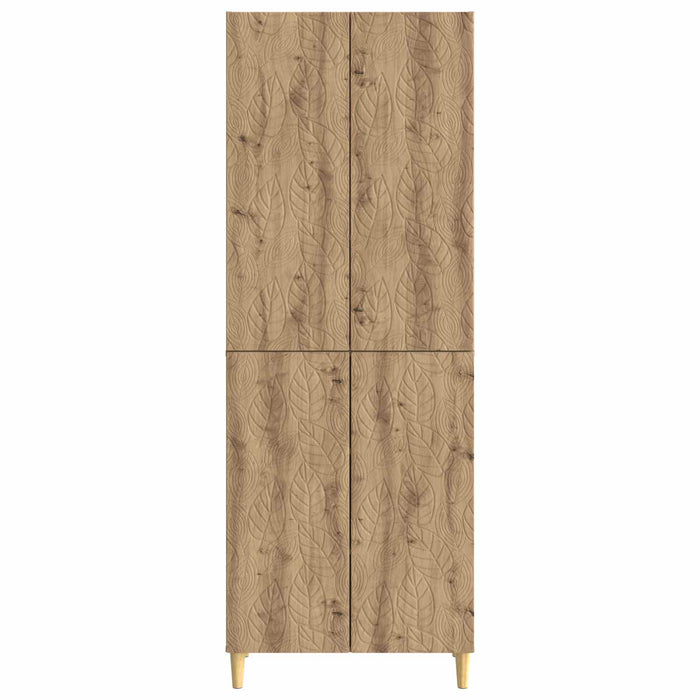Set de Dulapuri 2 pcs Stejar Artizanal Lemn prelucrat WALTI