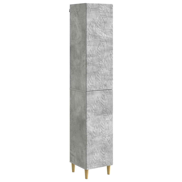 Set de Dulapuri 2 pcs Gri Beton Lemn prelucrat WALTI