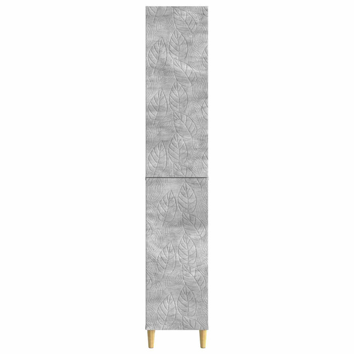 Set de Dulapuri 2 pcs Gri Beton Lemn prelucrat WALTI