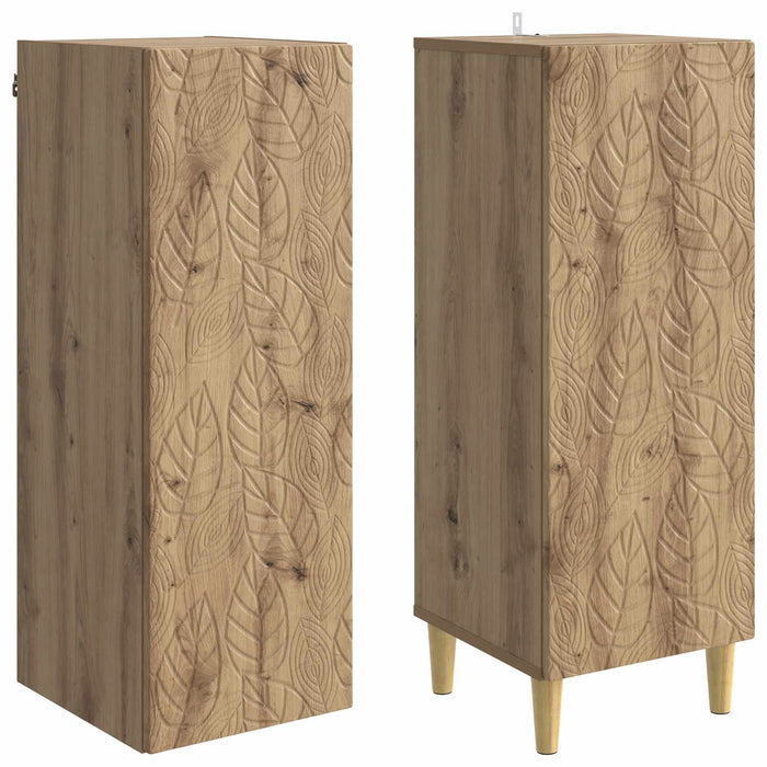 Set de Dulapuri 2 pcs Stejar Artizanal Lemn prelucrat WALTI