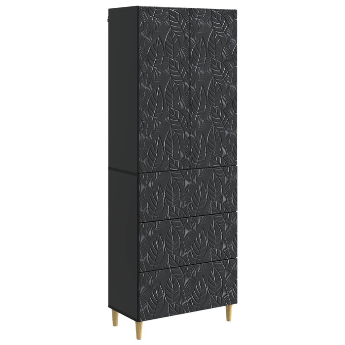 Set de Dulapuri 2 pcs Negru 66 x 34,5 x 90 cm Lemn prelucrat - WALTI WALTI
