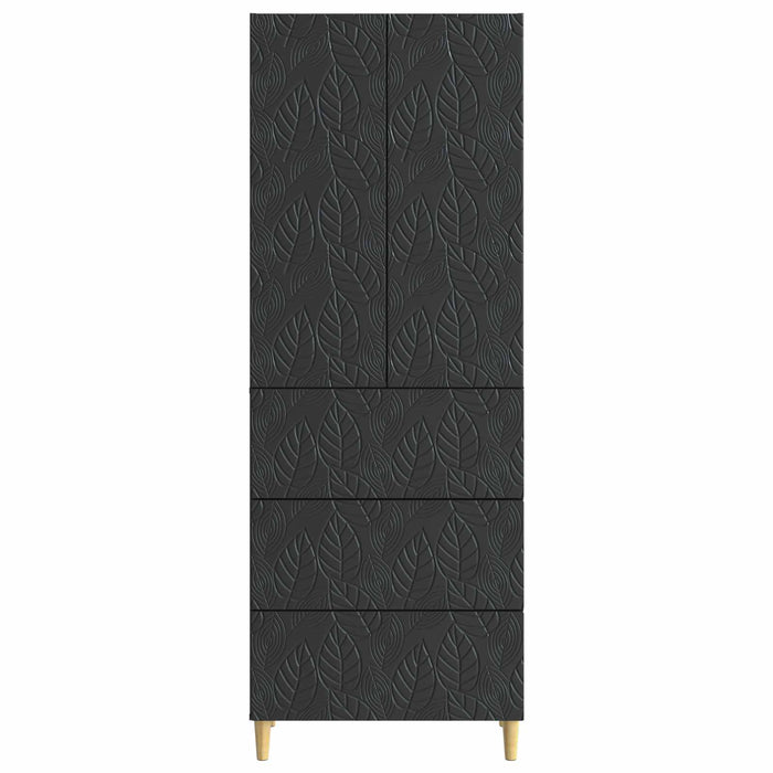 Set de Dulapuri 2 pcs Negru 66 x 34,5 x 90 cm Lemn prelucrat - WALTI WALTI