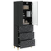 Set de Dulapuri 2 pcs Negru 66 x 34,5 x 90 cm Lemn prelucrat - WALTI WALTI