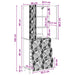 Set de Dulapuri 2 pcs Negru 66 x 34,5 x 90 cm Lemn prelucrat - WALTI WALTI