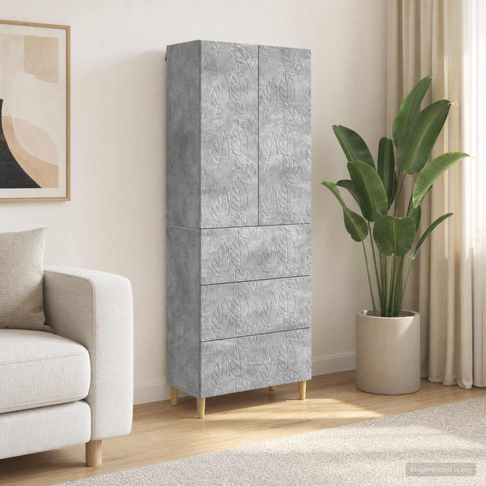 Set de Dulapuri 2 pcs Gri Beton 66 x 34,5 x 90 cm - WALTI WALTI