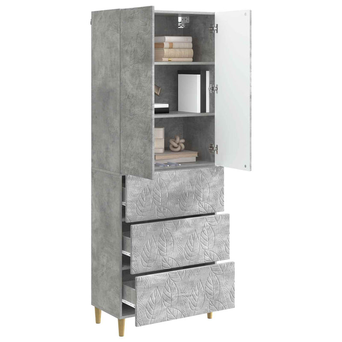 Set de Dulapuri 2 pcs Gri Beton 66 x 34,5 x 90 cm - WALTI WALTI