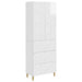 Set de Dulapuri 2 pcs Alb foarte lucios 66 x 34,5 x 90 cm - WALTI WALTI