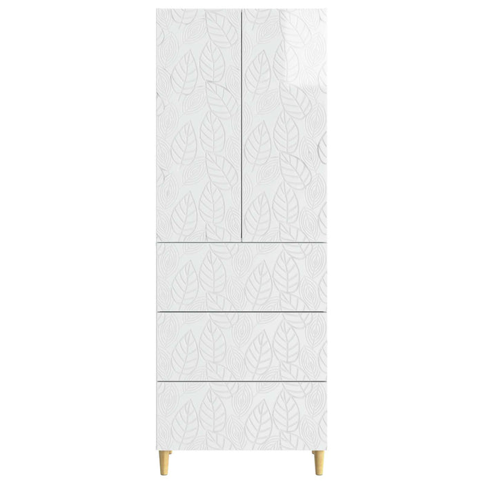Set de Dulapuri 2 pcs Alb foarte lucios 66 x 34,5 x 90 cm - WALTI WALTI