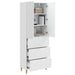 Set de Dulapuri 2 pcs Alb foarte lucios 66 x 34,5 x 90 cm - WALTI WALTI