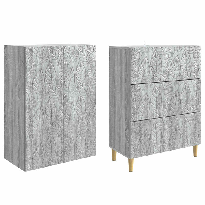 Set de Dulapuri 2 pcs Sonoma gri 66 x 34,5 x 90 cm - WALTI WALTI