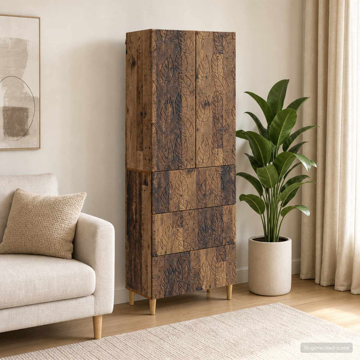 Set de Dulapuri 2 pcs Lemn vechi 66 x 34,5 x 90 cm - WALTI WALTI