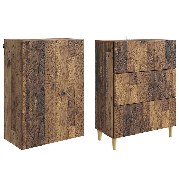 Set de Dulapuri 2 pcs Lemn vechi 66 x 34,5 x 90 cm - WALTI WALTI