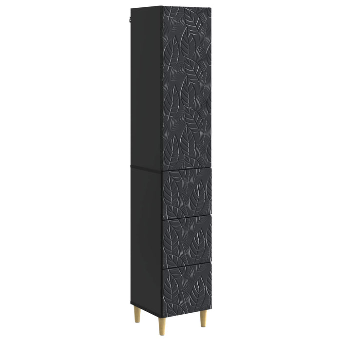 Set de Dulapuri 2 pcs Negru 33 x 34,5 x 90 cm Lemn prelucrat - WALTI WALTI