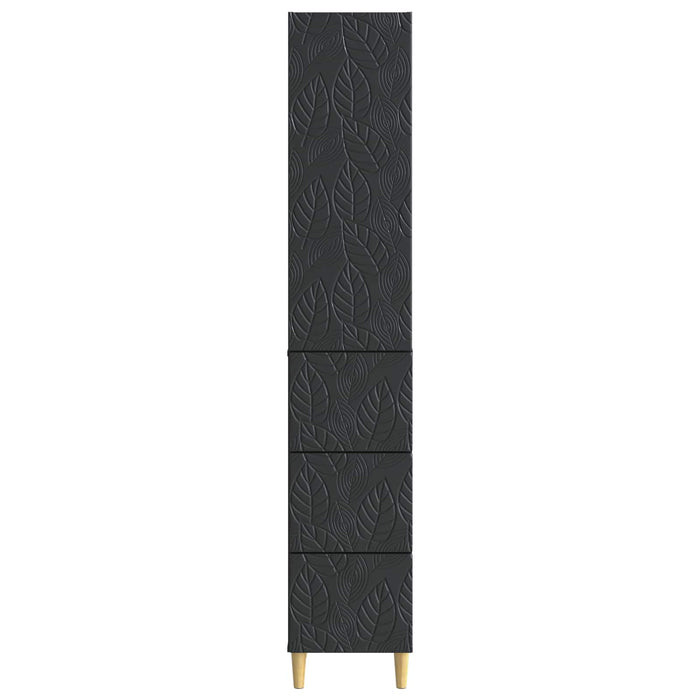 Set de Dulapuri 2 pcs Negru 33 x 34,5 x 90 cm Lemn prelucrat - WALTI WALTI