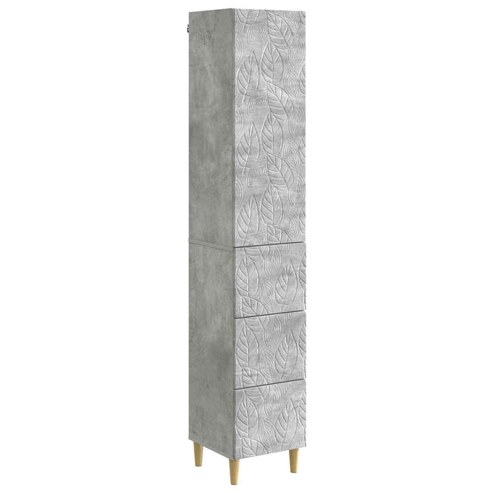 Set de Dulapuri 2 pcs Gri Beton 33 x 34,5 x 90 cm - WALTI WALTI
