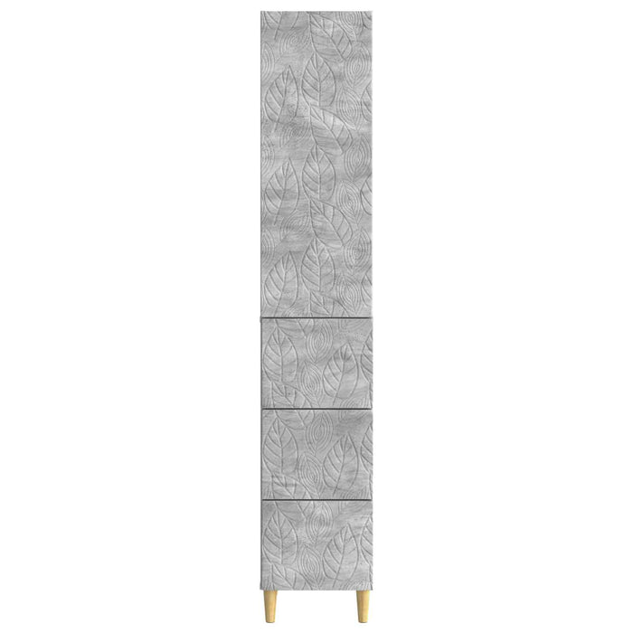 Set de Dulapuri 2 pcs Gri Beton 33 x 34,5 x 90 cm - WALTI WALTI