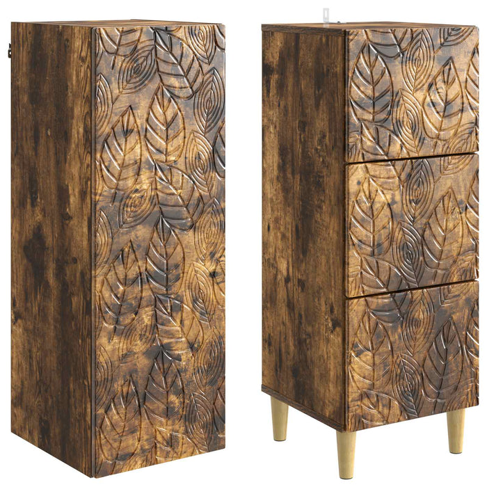 Set de Dulapuri 2 pcs Stejar fumuriu 33 x 34,5 x 90 cm - WALTI WALTI