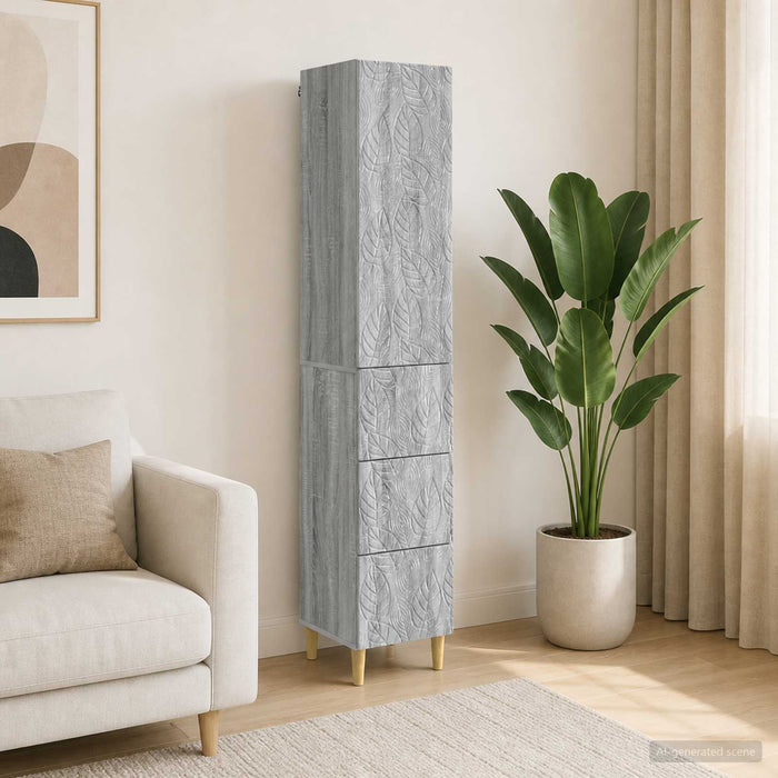 Set de Dulapuri 2 pcs Sonoma gri 33 x 34,5 x 90 cm - WALTI WALTI
