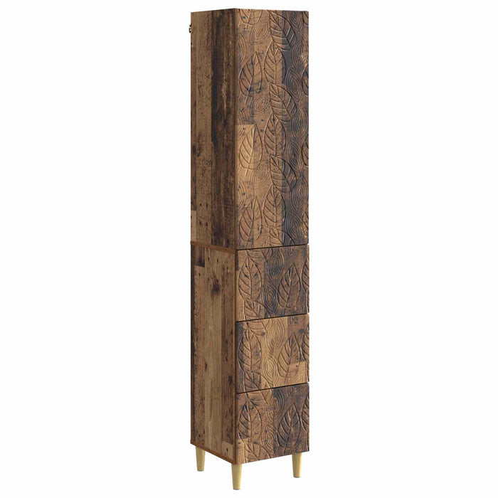 Set de Dulapuri 2 pcs Lemn vechi 33 x 34,5 x 90 cm - WALTI WALTI