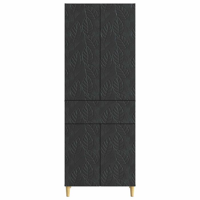 Set de Dulapuri 2 pcs Negru Lemn prelucrat WALTI