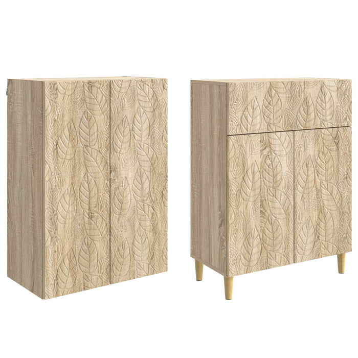 Set de Dulapuri 2 pcs Lemn prelucrat WALTI