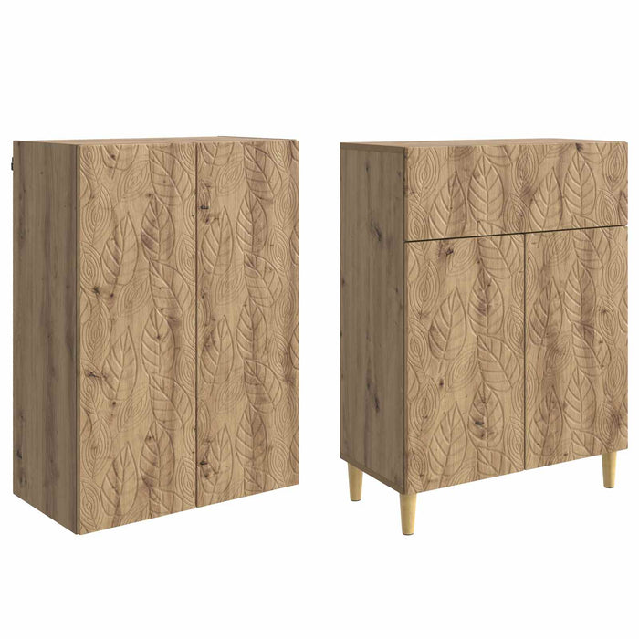 Set de Dulapuri 2 pcs Lemn prelucrat WALTI