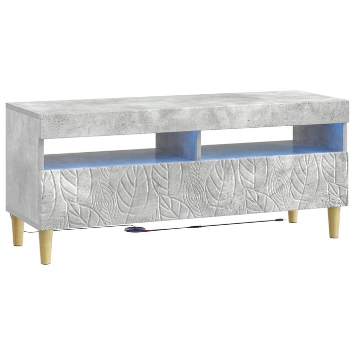 Dulap TV LED cu 5 piese Gri Beton Lemn prelucrat WALTI