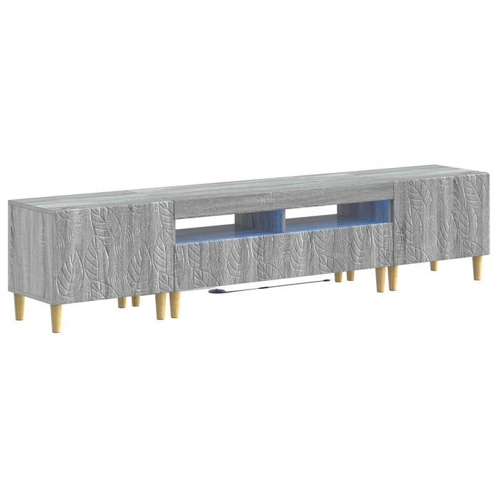 Dulap TV LED cu 5 piese Sonoma gri Lemn prelucrat WALTI