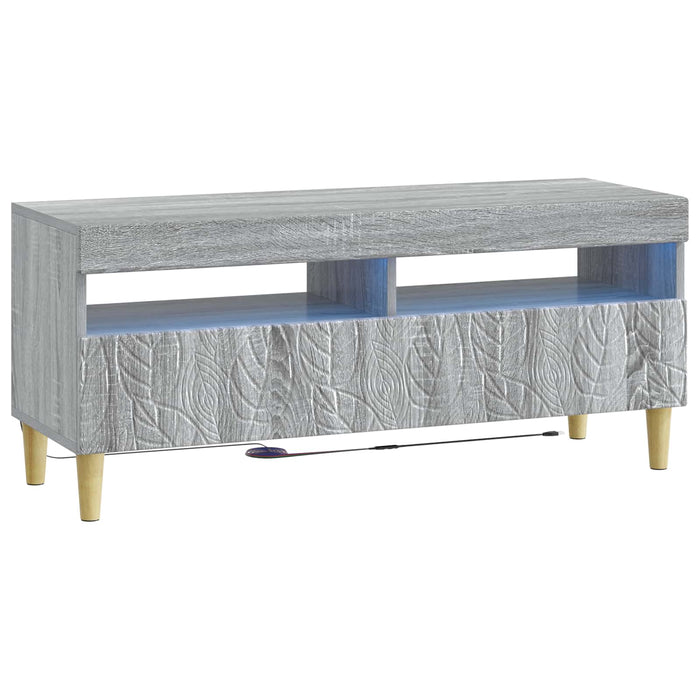 Dulap TV LED cu 5 piese Sonoma gri Lemn prelucrat WALTI
