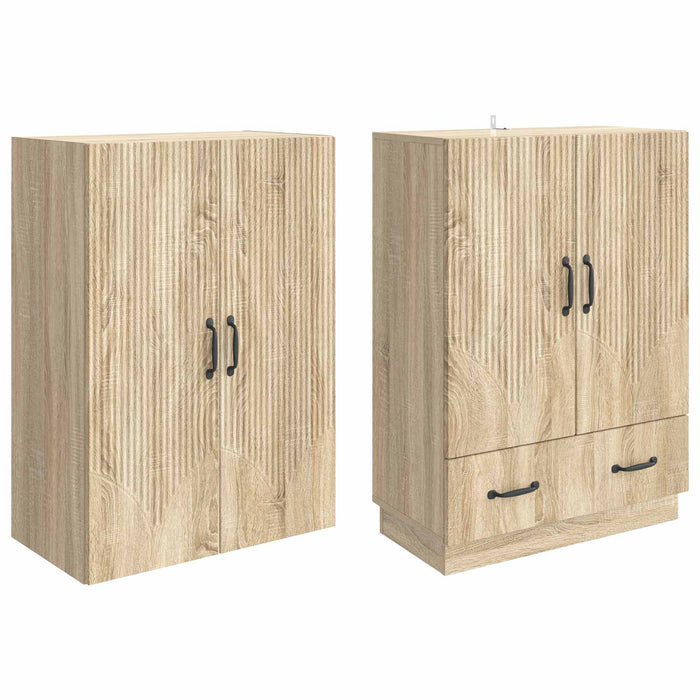 Set de Dulapuri 2 pcs Stejar Sonoma Lemn prelucrat WALTI