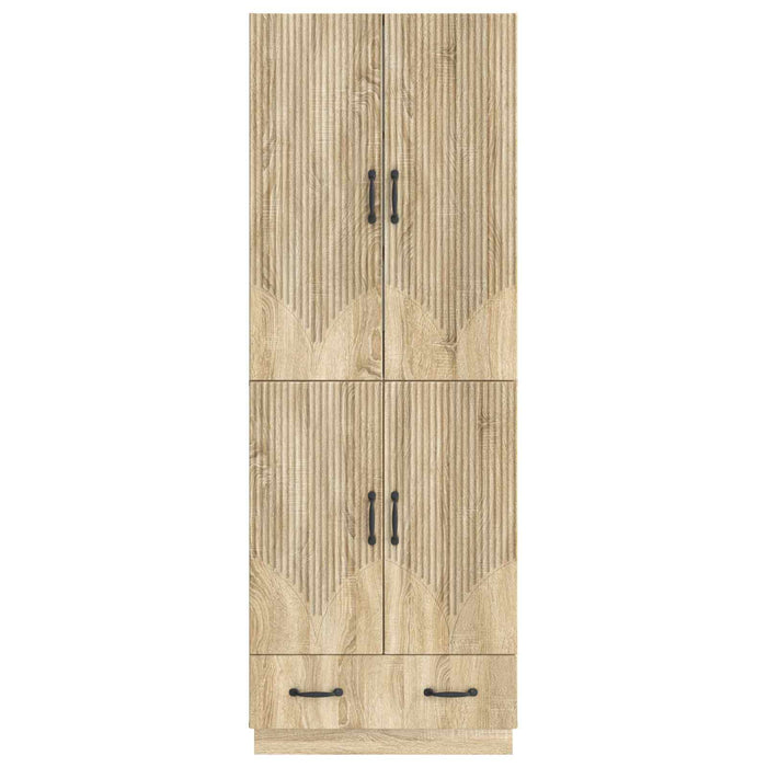 Set de Dulapuri 2 pcs Stejar Sonoma Lemn prelucrat WALTI
